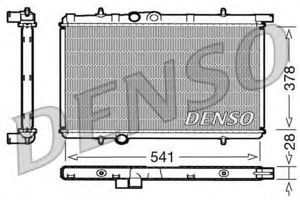 DENSO DRM21021 Радіатор охолодження двигуна DRM21021: Приваблива ціна - Купити у Польщі на 2407.PL!