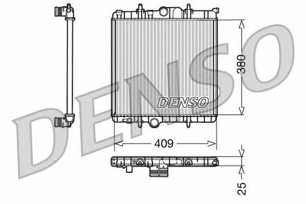 DENSO DRM21025 Radiator, engine cooling DRM21025: Buy near me in Poland at 2407.PL - Good price!