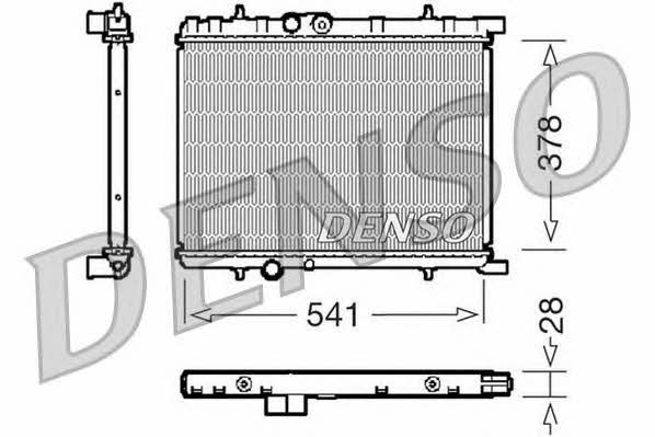 DENSO DRM21032 Radiator, engine cooling DRM21032: Buy near me in Poland at 2407.PL - Good price!