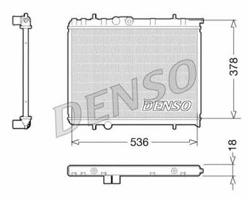 DENSO DRM21034 Radiator, engine cooling DRM21034: Buy near me in Poland at 2407.PL - Good price!