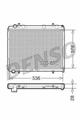 DENSO DRM21035 Radiator, engine cooling DRM21035: Buy near me in Poland at 2407.PL - Good price!