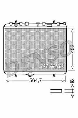DENSO DRM21055 Radiator, engine cooling DRM21055: Buy near me in Poland at 2407.PL - Good price!