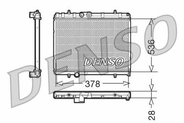 DENSO DRM21056 Радиатор охлаждения двигателя DRM21056: Отличная цена - Купить в Польше на 2407.PL!