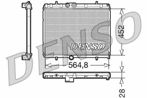 DENSO DRM21057 Радиатор охлаждения двигателя DRM21057: Отличная цена - Купить в Польше на 2407.PL!