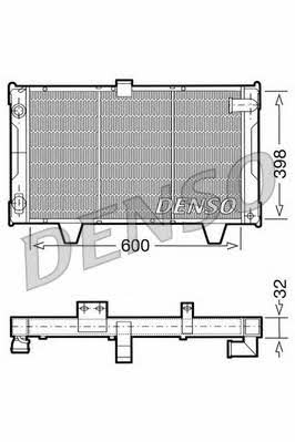 DENSO DRM21061 Radiator, engine cooling DRM21061: Buy near me in Poland at 2407.PL - Good price!