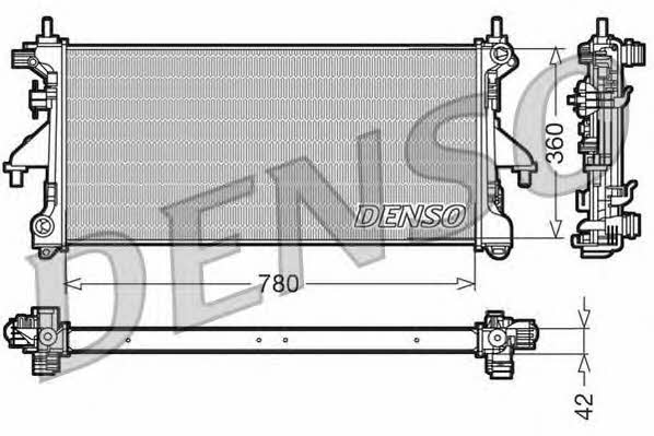 DENSO DRM21102 Radiator, engine cooling DRM21102: Buy near me in Poland at 2407.PL - Good price!