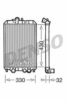 DENSO DRM22002 Радиатор охлаждения двигателя DRM22002: Отличная цена - Купить в Польше на 2407.PL!