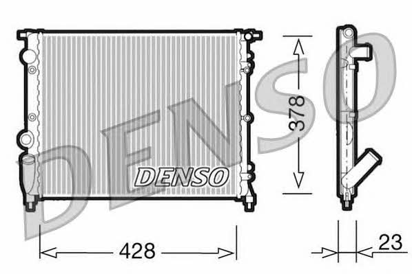 DENSO DRM23001 Radiator, engine cooling DRM23001: Buy near me in Poland at 2407.PL - Good price!