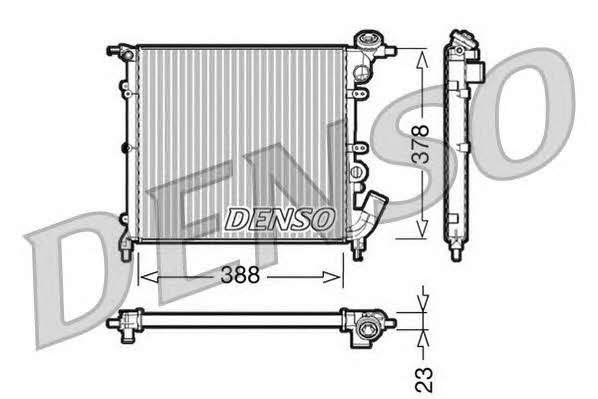 DENSO DRM23002 Radiator, engine cooling DRM23002: Buy near me in Poland at 2407.PL - Good price!