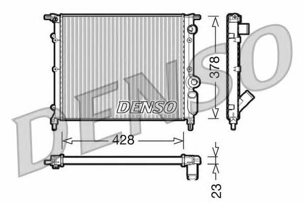 DENSO DRM23004 Radiator, engine cooling DRM23004: Buy near me in Poland at 2407.PL - Good price!