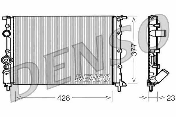 DENSO DRM23008 Radiator, engine cooling DRM23008: Buy near me in Poland at 2407.PL - Good price!