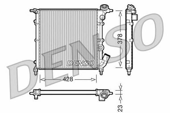 DENSO DRM23012 Chłodnica, układ chłodzenia silnika DRM23012: Atrakcyjna cena w Polsce na 2407.PL - Zamów teraz!