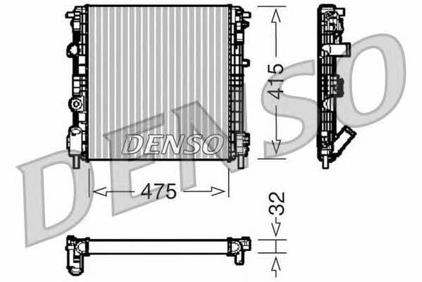 DENSO DRM23015 Radiator, engine cooling DRM23015: Buy near me in Poland at 2407.PL - Good price!