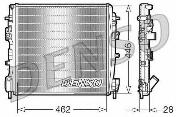 DENSO DRM23018 Радіатор охолодження двигуна DRM23018: Приваблива ціна - Купити у Польщі на 2407.PL!