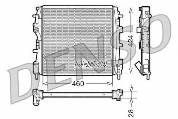 DENSO DRM23019 Радиатор охлаждения двигателя DRM23019: Отличная цена - Купить в Польше на 2407.PL!