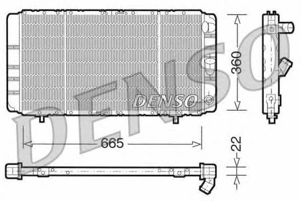 DENSO DRM23020 Radiator, engine cooling DRM23020: Buy near me in Poland at 2407.PL - Good price!