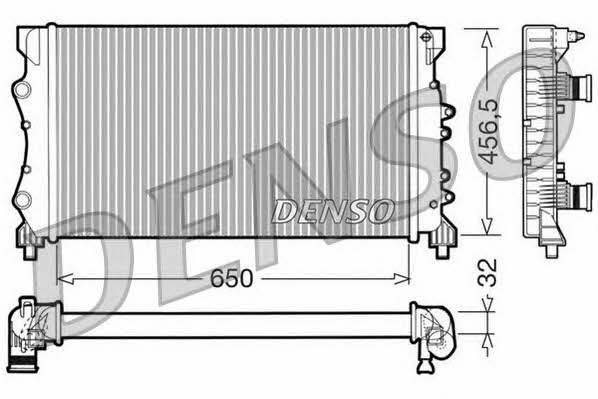 DENSO DRM23024 Radiator, engine cooling DRM23024: Buy near me in Poland at 2407.PL - Good price!