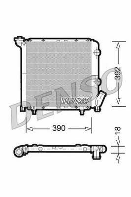 DENSO DRM23029 Radiator, engine cooling DRM23029: Buy near me in Poland at 2407.PL - Good price!