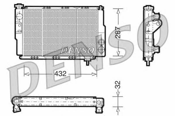 DENSO DRM23040 Радіатор охолодження двигуна DRM23040: Приваблива ціна - Купити у Польщі на 2407.PL!