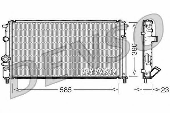 DENSO DRM23053 Radiator, engine cooling DRM23053: Buy near me in Poland at 2407.PL - Good price!