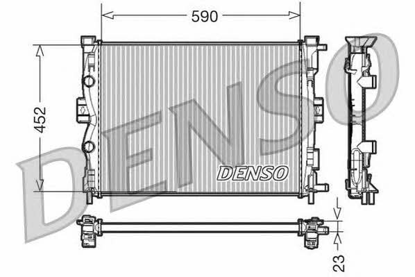 DENSO DRM23055 Radiator, engine cooling DRM23055: Buy near me in Poland at 2407.PL - Good price!