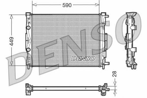 DENSO DRM23056 Radiator, engine cooling DRM23056: Buy near me in Poland at 2407.PL - Good price!