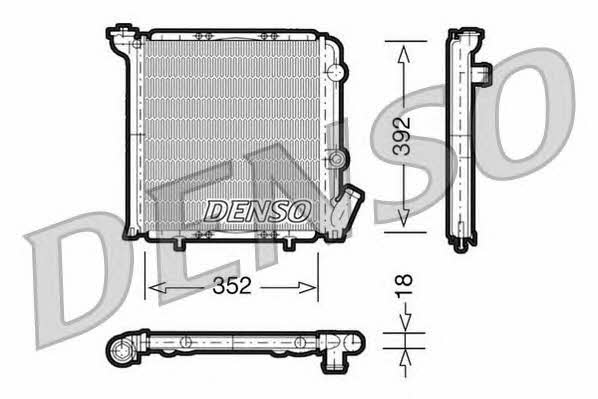DENSO DRM23071 Radiator, engine cooling DRM23071: Buy near me in Poland at 2407.PL - Good price!