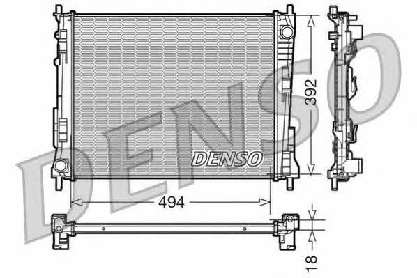 DENSO DRM23079 Radiator, engine cooling DRM23079: Buy near me in Poland at 2407.PL - Good price!