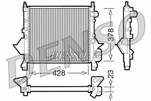 DENSO DRM23080 Radiator, engine cooling DRM23080: Buy near me in Poland at 2407.PL - Good price!