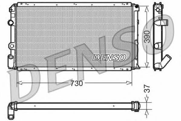 DENSO DRM23091 Radiator, engine cooling DRM23091: Buy near me in Poland at 2407.PL - Good price!