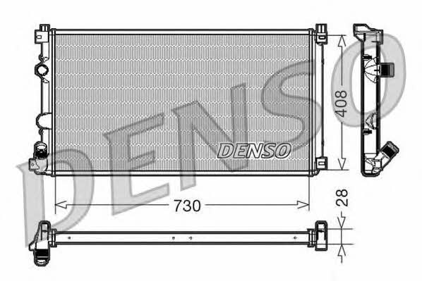 DENSO DRM23092 Radiator, engine cooling DRM23092: Buy near me in Poland at 2407.PL - Good price!