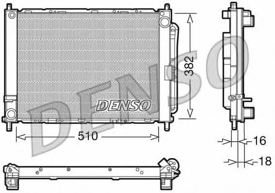 DENSO DRM23102 Radiator, engine cooling DRM23102: Buy near me in Poland at 2407.PL - Good price!