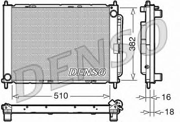 DENSO DRM23104 Radiator, engine cooling DRM23104: Buy near me in Poland at 2407.PL - Good price!