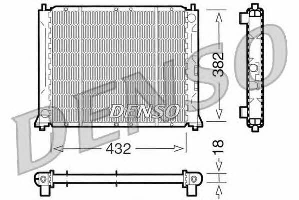 DENSO DRM24004 Radiator, engine cooling DRM24004: Buy near me in Poland at 2407.PL - Good price!