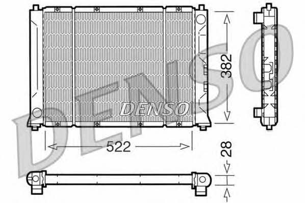 DENSO DRM24012 Radiator, engine cooling DRM24012: Buy near me at 2407.PL in Poland at an Affordable price!