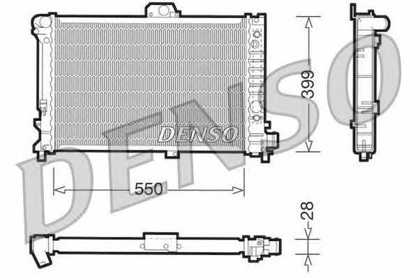 DENSO DRM25007 Radiator, engine cooling DRM25007: Buy near me in Poland at 2407.PL - Good price!