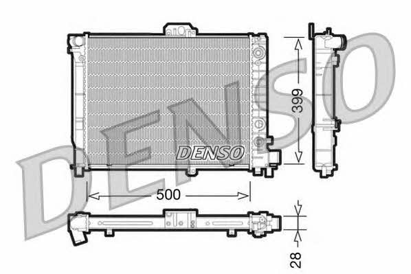 DENSO DRM25008 Radiator, engine cooling DRM25008: Buy near me in Poland at 2407.PL - Good price!