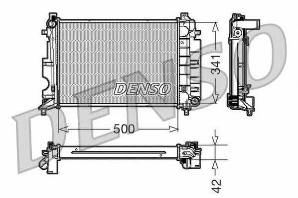 DENSO DRM25014 Radiator, engine cooling DRM25014: Buy near me in Poland at 2407.PL - Good price!