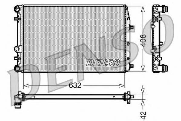 DENSO DRM26011 Radiator, engine cooling DRM26011: Buy near me in Poland at 2407.PL - Good price!