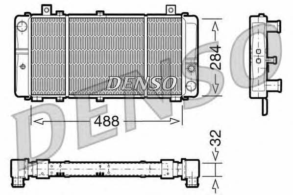DENSO DRM27001 Radiator, engine cooling DRM27001: Buy near me in Poland at 2407.PL - Good price!