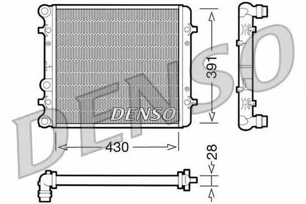 DENSO DRM32002 Radiator, engine cooling DRM32002: Buy near me in Poland at 2407.PL - Good price!