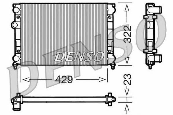 DENSO DRM32007 Радиатор охлаждения двигателя DRM32007: Отличная цена - Купить в Польше на 2407.PL!