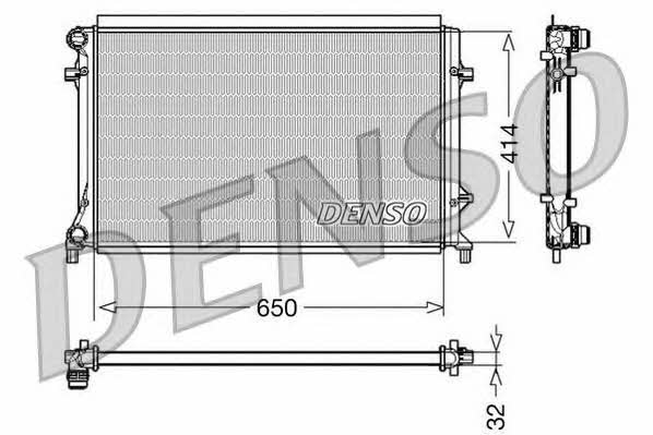 DENSO DRM32016 Radiator, engine cooling DRM32016: Buy near me in Poland at 2407.PL - Good price!