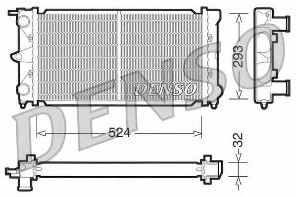 DENSO DRM32020 Radiator, engine cooling DRM32020: Buy near me in Poland at 2407.PL - Good price!