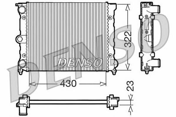 DENSO DRM32022 Радиатор охлаждения двигателя DRM32022: Отличная цена - Купить в Польше на 2407.PL!