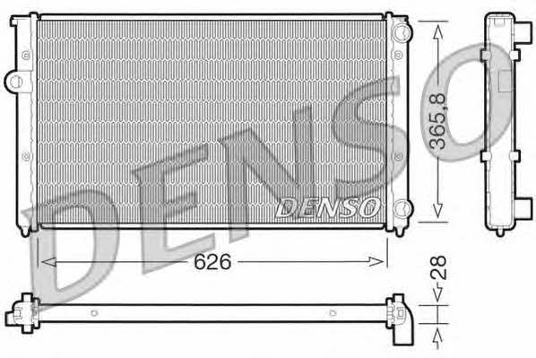 DENSO DRM32027 Radiator, engine cooling DRM32027: Buy near me in Poland at 2407.PL - Good price!