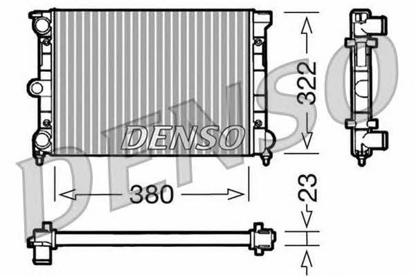 DENSO DRM32032 Радиатор охлаждения двигателя DRM32032: Отличная цена - Купить в Польше на 2407.PL!