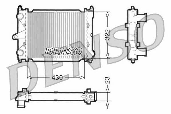DENSO DRM32033 Радиатор охлаждения двигателя DRM32033: Отличная цена - Купить в Польше на 2407.PL!