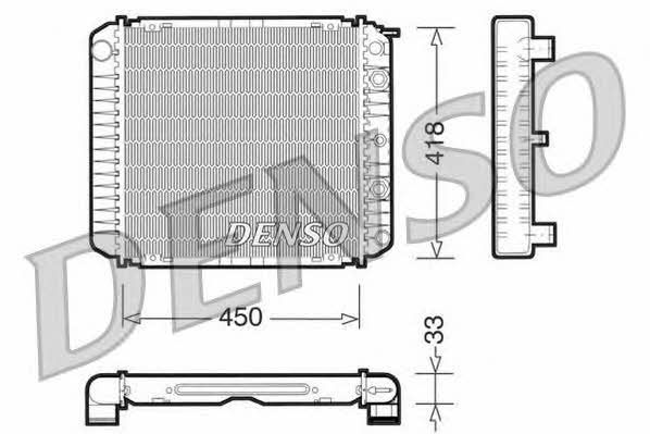 DENSO DRM33005 Radiator, engine cooling DRM33005: Buy near me in Poland at 2407.PL - Good price!