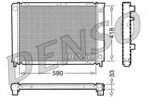 DENSO DRM33032 Radiator, engine cooling DRM33032: Buy near me in Poland at 2407.PL - Good price!